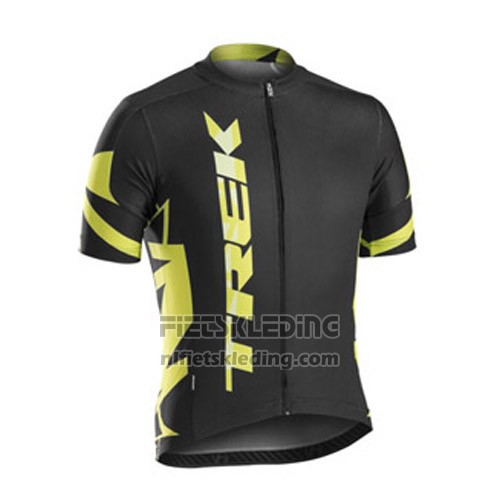2016 Fietskleding Trek Bontrager Geel en Zwart Korte Mouwen en Koersbroek
